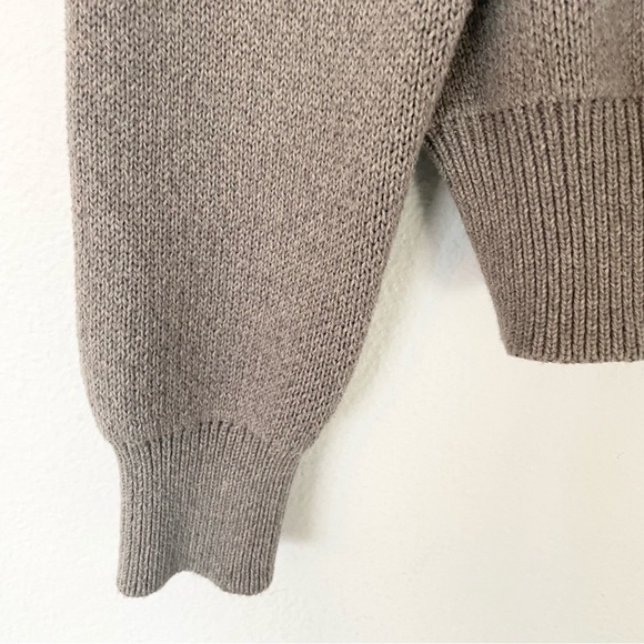 Essentials Knit Logo Hoodie Pullover Black & Taupe Size XS - Picture 11 of 15